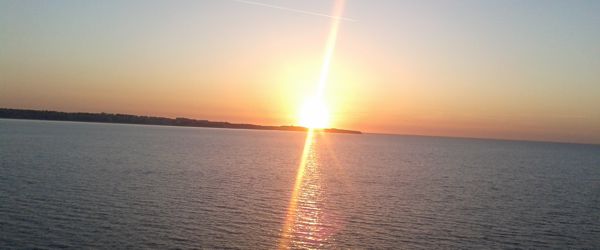 Der Sonnenuntergang in Piran