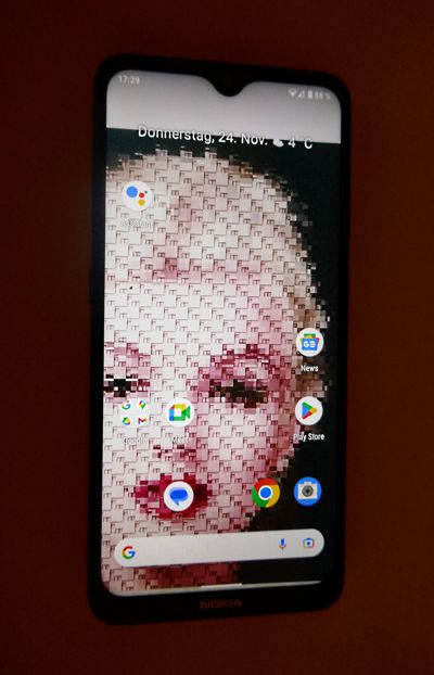 Smartphone NOKIA 7.2 mit Marilyn Monroe