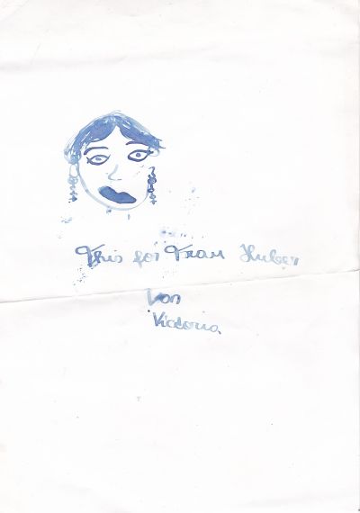 This for Frau Huber - von Victoria - Tintenzeichnung
